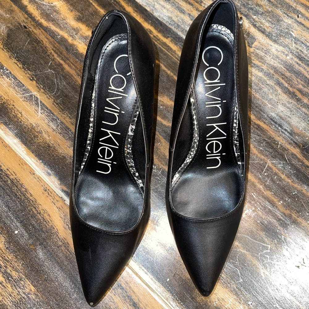 Calvin Klein Snakeskin Heels - Picture 2 of 5